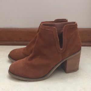 Tan booties